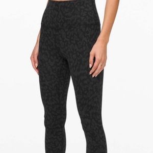 lululemon Align Crop 23" Formation Camo Deep Coal Multi